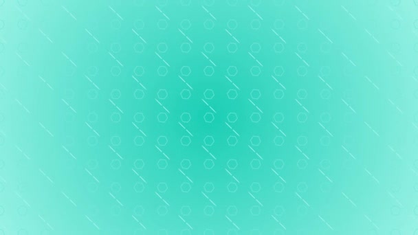 Fundo gradiente de animação com hexágono e linhas — Vídeo de Stock