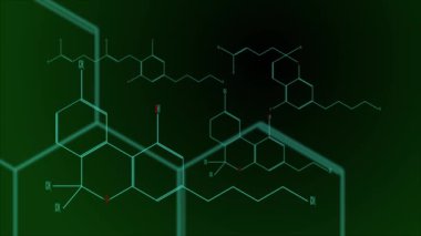 Dijital animasyon - kannabinoid moleküllerin bir grup