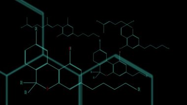 Dijital animasyon - kannabinoid moleküllerin bir grup