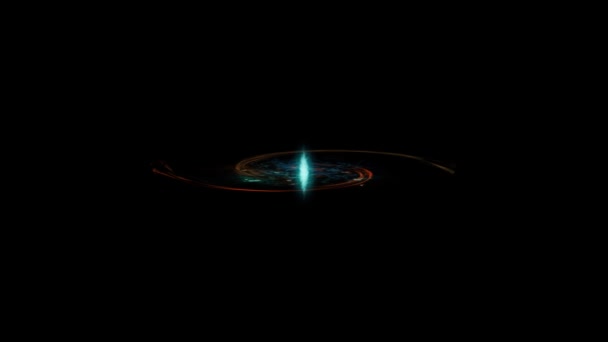 Animação da galáxia espiral rotativa — Vídeo de Stock