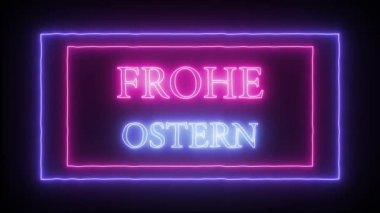 Animasyon neon işareti 