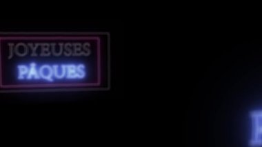 Animasyon neon işareti 