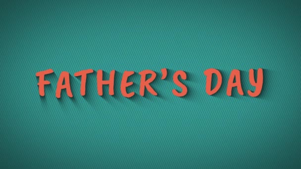 Cartas animadas "Día de los Padres " — Vídeo de stock