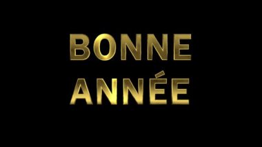Altın harflerle toplayan parçacıklar - Bonne Annee