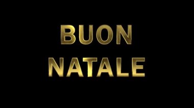 Altın harflerle toplayan parçacıklar - Buon Natale