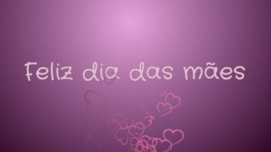 Animasyon Feliz dia das maes, mutlu anneler günü Portekizce Dil, tebrik kartı