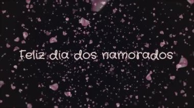 Animasyon Feliz dia dos Namorados, mutlu sevgililer günü Portekizce Dil, tebrik kartı
