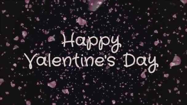 Animasyon Sevgililer günün kutlu olsun tebrik kartı — Stok video