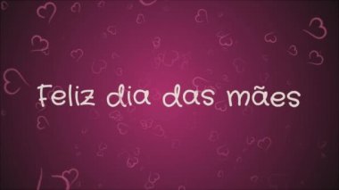 Animasyon Feliz dia das maes, mutlu anneler günü Portekizce Dil, tebrik kartı