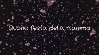Animasyon Buona festa della Anne, mutlu anneler günü İtalyan dili, tebrik kartı