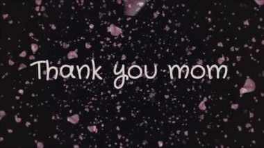 Animasyon teşekkürler anne, anneler günü, tebrik kartı