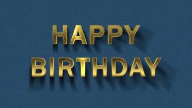 Parçacıklardan altın harfler toplanıyor - Doğum Günün Kutlu Olsun