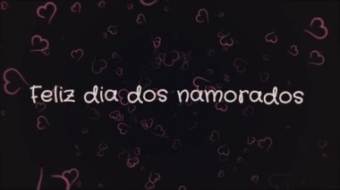 Animasyon Feliz dia dos Namorados, mutlu sevgililer günü Portekizce Dil, tebrik kartı