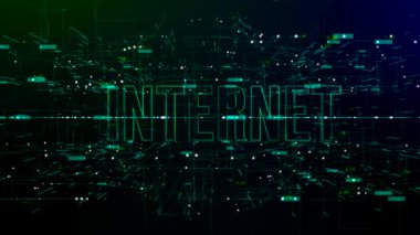 Internet metni ile dijital alanın animasyonu