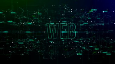 Web metni ile dijital alanın animasyonu