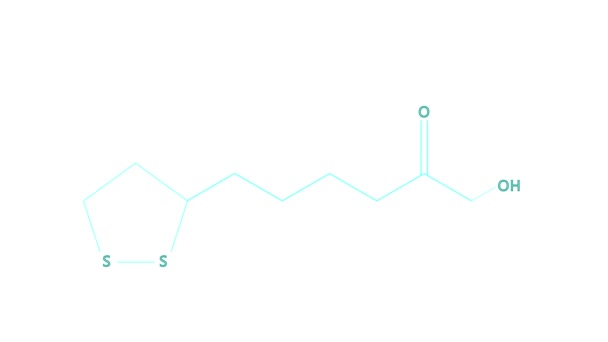 Animazione - formula strutturale di Vitamina N o acido lipoico — Video Stock