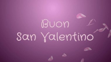 Buon San Valentino, İtalyanca dilinde Mutlu Sevgililer günü, tebrik kartı
