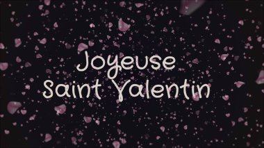 Joyeuse Saint Valentin, Fransızca dilinde Mutlu Sevgililer günü, tebrik kartı
