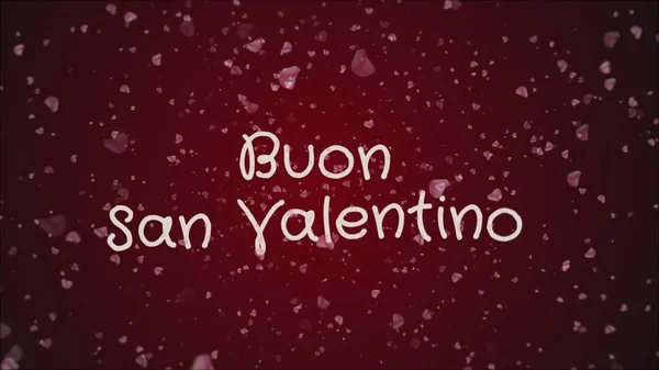 Buon San Valentino, Joyeuse Saint Valentin en langue italienne, carte de voeux — Photo