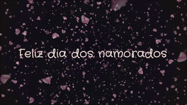 Feliz DIA DOS Namorадос, щасливий день Святого Валентина португальською мовою, листівки — стокове фото