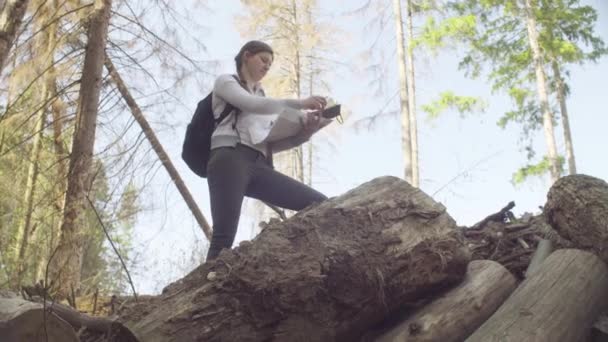 Schade aan de natuur door menselijke activiteit — Stockvideo