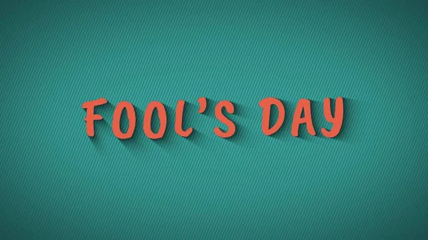 Text with shadows "Fools Day" — Stock Photo, Image