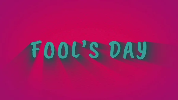 Text med skuggor "Fools Day" — Stockfoto