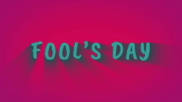 Gölgeler ile Metin "Fools Day" — Stok fotoğraf