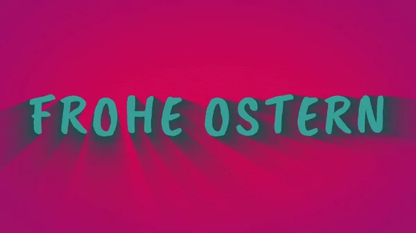 Text med skuggor "Frohe Ostern" — Stockfoto