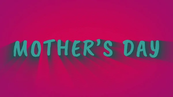 Text med skuggor "mors dag" — Stockfoto