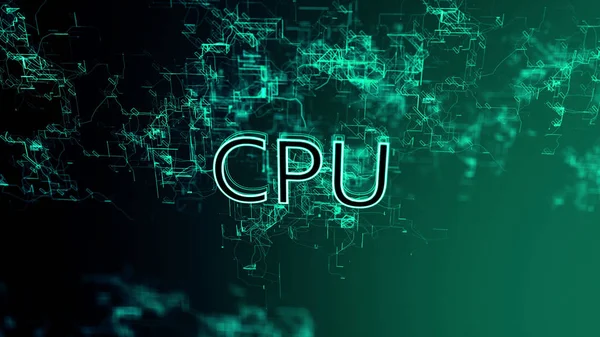 デジタルネットワーク。テキスト CPU — ストック写真