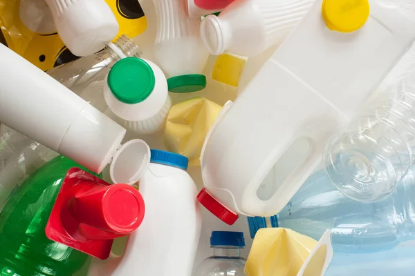 Residuos Plásticos Segregados Listos Para Reciclar — Foto de Stock