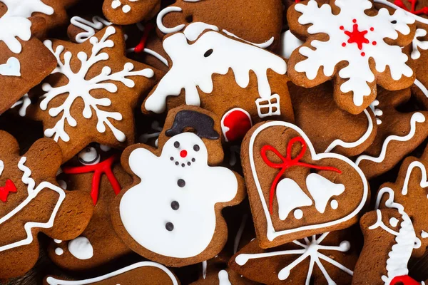 自家製クリスマスクッキー ジンジャーブレッド — ストック写真
