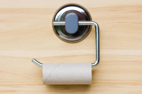 Prázdná Role Toaletního Papíru — Stock fotografie