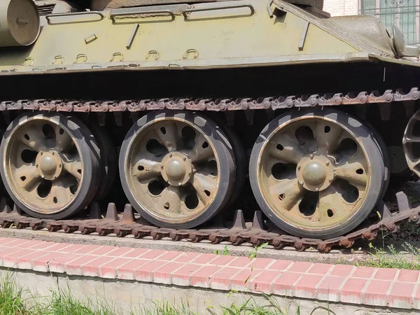 Sovyetler Birliği Ağır Tank Parçanın Ayrıntılı — Stok fotoğraf