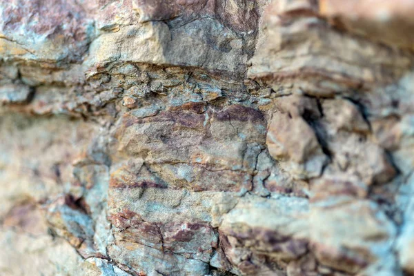 Closeup View Geological Layers Archaeology Site Details — Stock Photo, Image