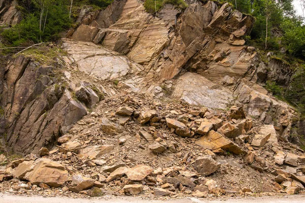 Landscape Avalanche Huge Rocks Romanian Carpathians — Stock Photo, Image