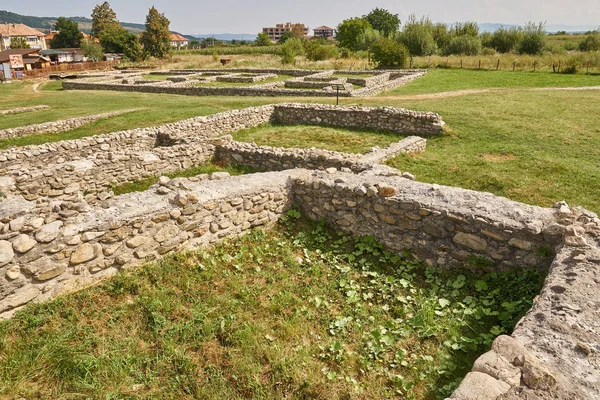 Ancient Roman Fortress Ruins Archaeology Dig Site — Stock Photo, Image