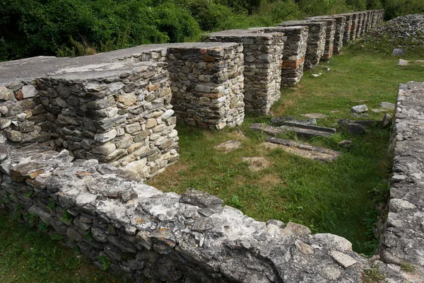 古代ローマ時代の要塞遺跡 考古学の発掘現場 — ストック写真