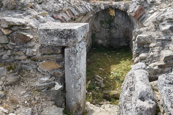 Ancient Roman Fortress Ruins Archaeology Dig Site — Stock Photo, Image