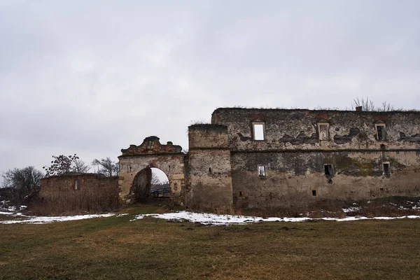 Ruines Château Médiéval Une Forteresse — Photo