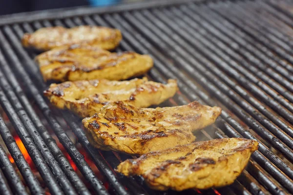 Chicken Breasts Grill Cooking — Stock Photo, Image