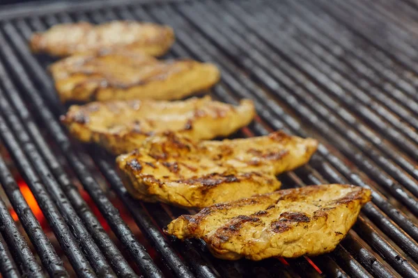 Pechugas Pollo Parrilla Cocinar —  Fotos de Stock