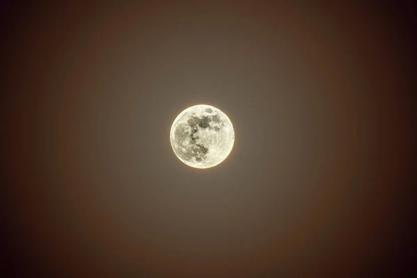 Luna Llena Por Noche — Foto de Stock