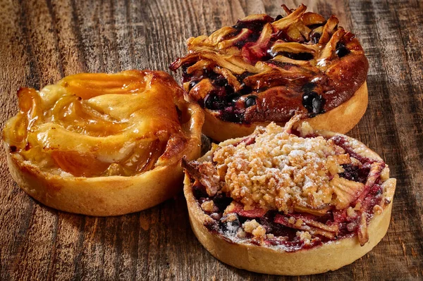 Various Fruit Tarts Closeup — Stock Photo, Image