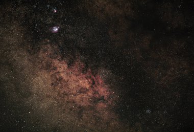 Samanyolu'nun Nebulas ve galaktik kolu