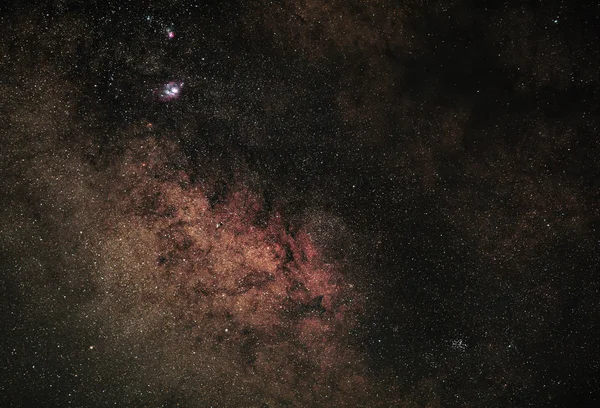 Nébuleuses Bras Galactique Voie Lactée — Photo