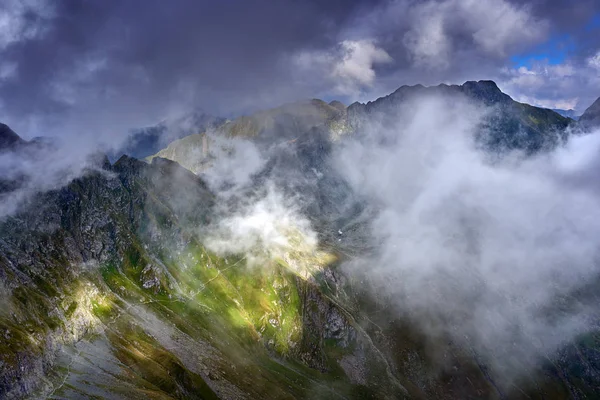 Malerische Landschaft Der Berggipfel Spätsommer — Stockfoto