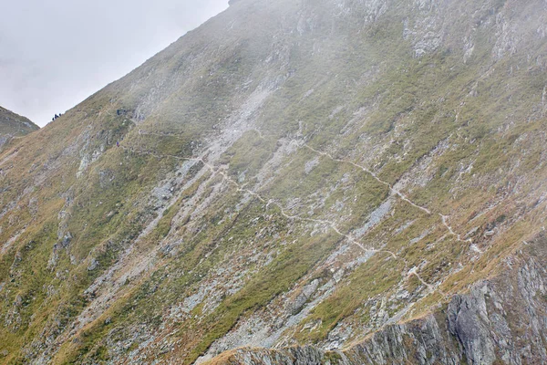 Paisaje Con Cordillera Niebla Finales Del Verano — Foto de Stock