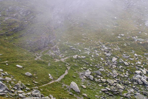 Leerer Bergwanderweg Den Hochalpen — Stockfoto